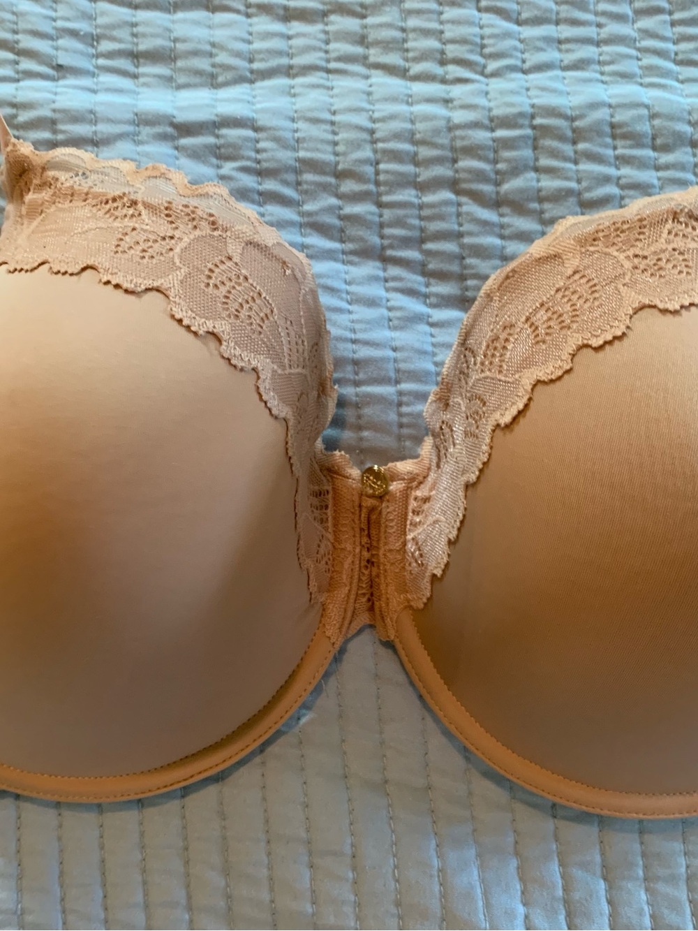 Natori Refined Contour Underwire Bra Nude/Beige Lace Trim 34DDD - Picture 10 of 10